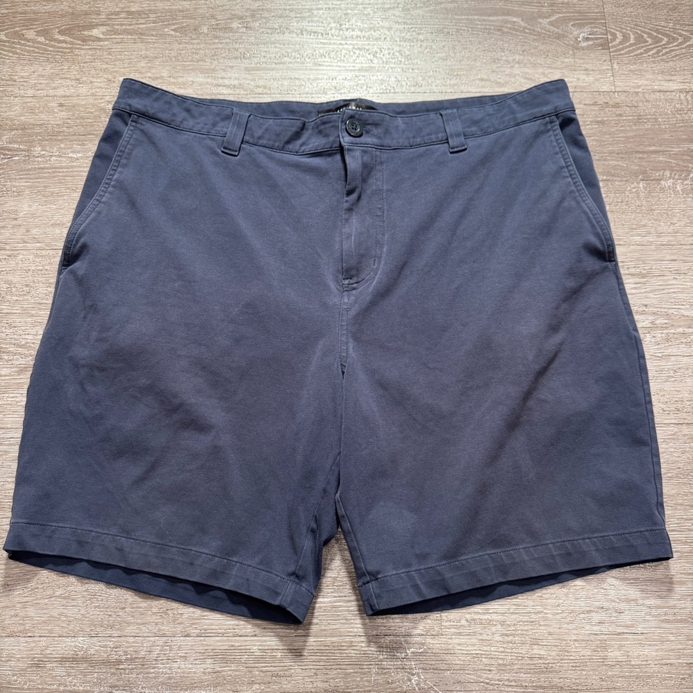 TravisMathew Shorts Mens 38 Blue Cotton Elastane Stretch Golf Summer Casual 8"